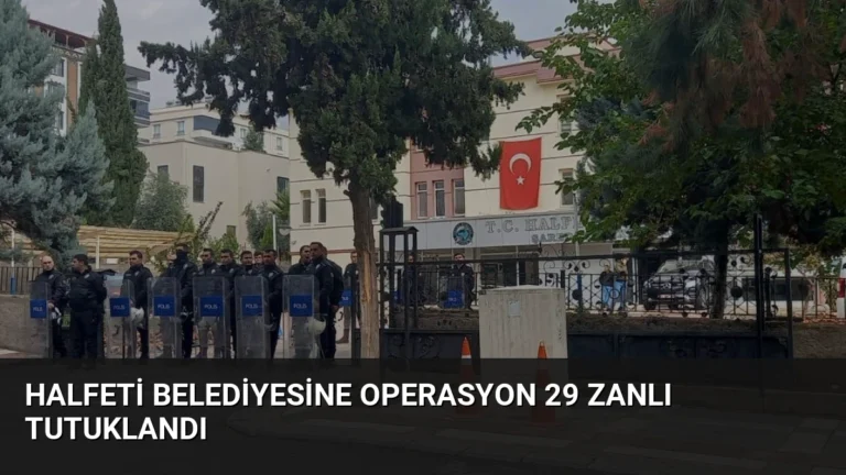 Halfeti Belediyesine Operasyon 29 Zanlı Tutuklandı