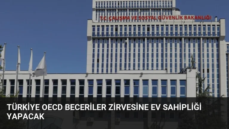 Türkiye OECD Beceriler Zirvesine Ev Sahipliği Yapacak