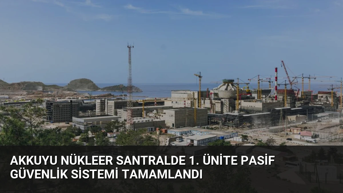 Akkuyu Nükleer Santralde 1. Ünite Pasif Güvenlik Sistemi Tamamlandı