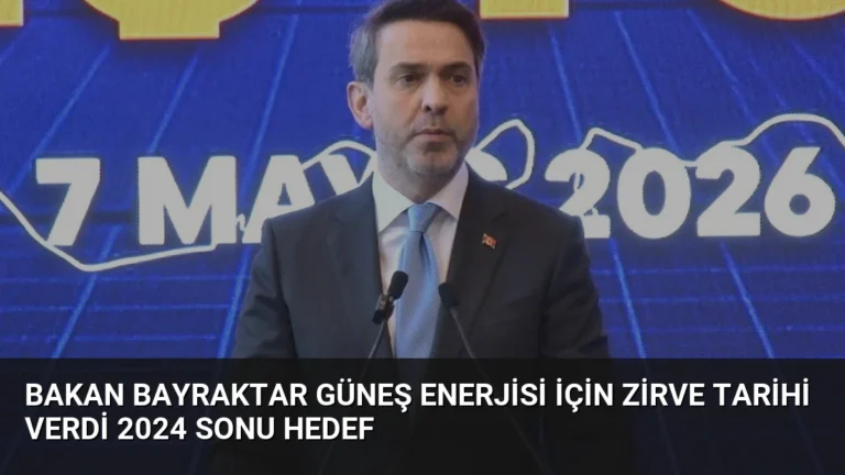 Bakan Bayraktar Güneş Enerjisi İçin Zirve Tarihi Verdi 2024 Sonu Hedef