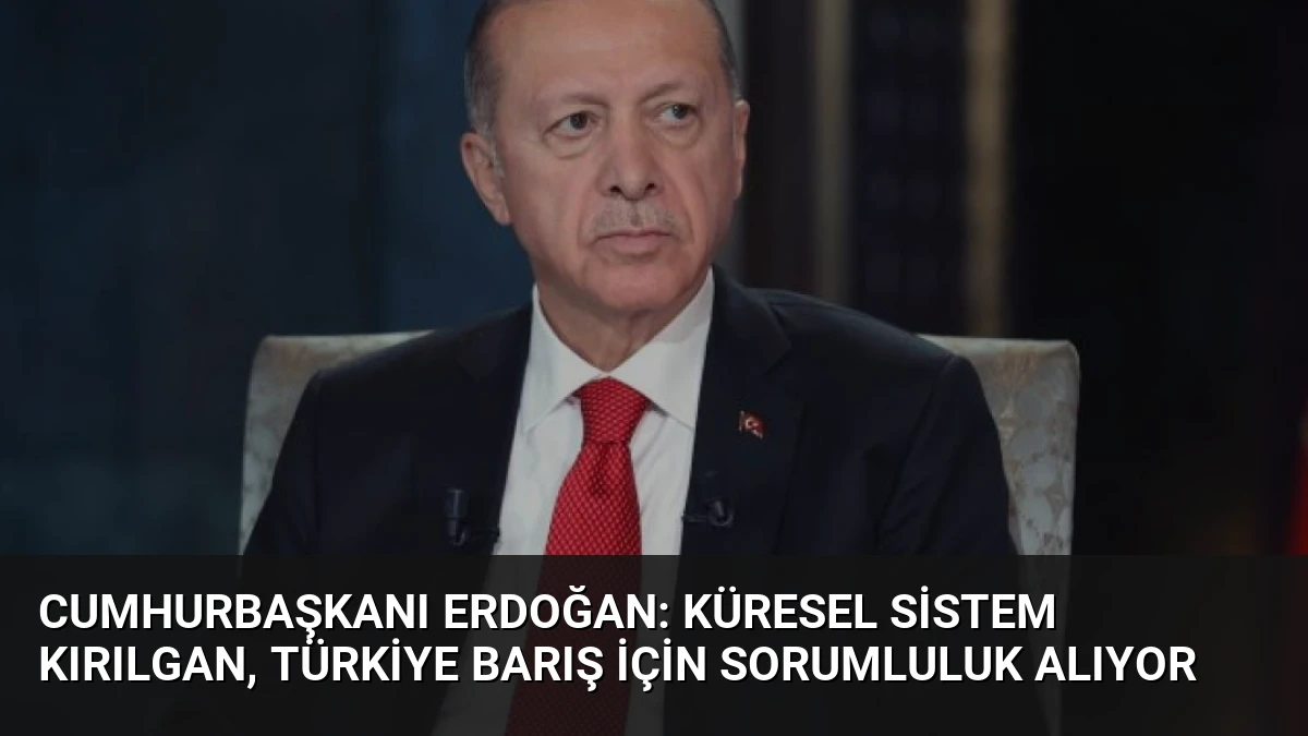 Cumhurbaşkanı Erdoğan: Küresel Sistem Kırılgan, Türkiye Barış İçin Sorumluluk Alıyor