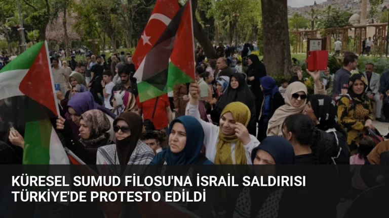 Küresel Sumud Filosu’na İsrail Saldırısı Türkiye’de Protesto Edildi
