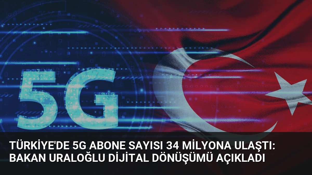 Türkiye’de 5G Abone Sayısı 34 Milyona Ulaştı: Bakan Uraloğlu Dijital Dönüşümü Açıkladı