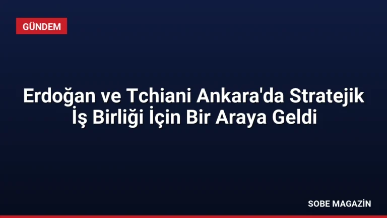 Erdoğan ve Tchiani Ankara’da Stratejik İş Birliği İçin Bir Araya Geldi