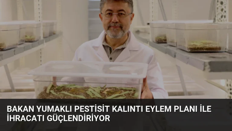 Bakan Yumaklı Pestisit Kalıntı Eylem Planı ile İhracatı Güçlendiriyor