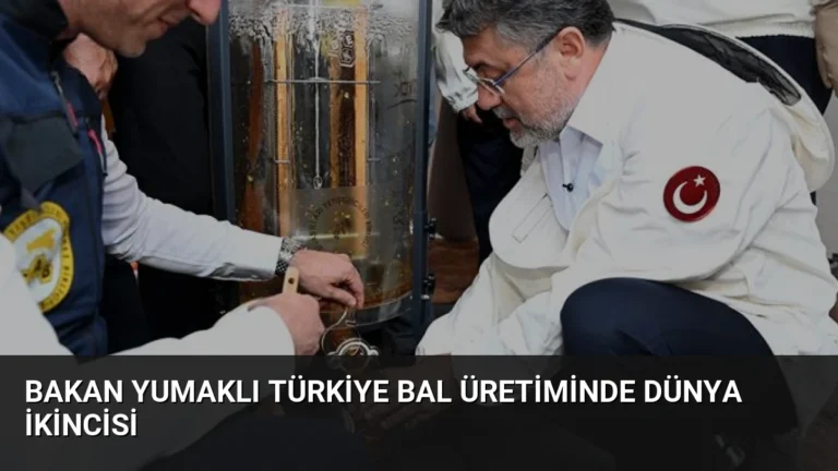 Bakan Yumaklı Türkiye bal üretiminde dünya ikincisi