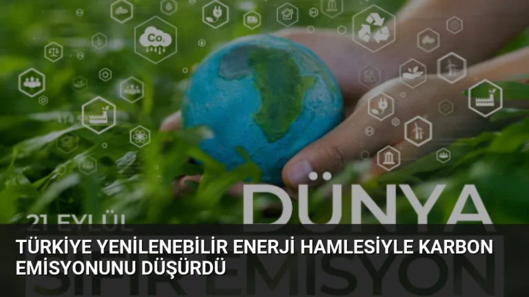 Türkiye Yenilenebilir Enerji Hamlesiyle Karbon Emisyonunu Düşürdü