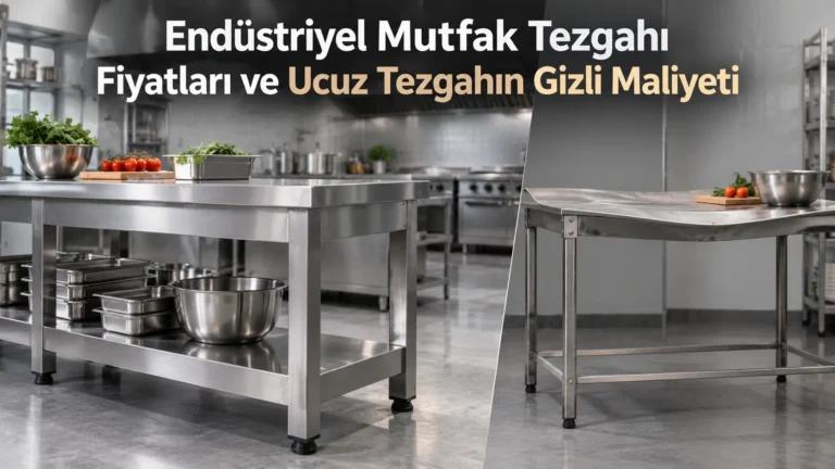 Endüstriyel Mutfak Tezgahı Fiyatları ve Ucuz Tezgahın Gizli Maliyeti