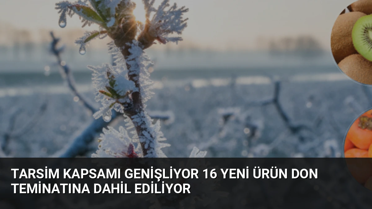 TARSİM Kapsamı Genişliyor 16 Yeni Ürün Don Teminatına Dahil Ediliyor